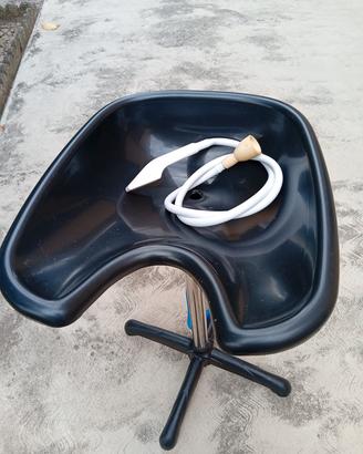 Lavatesta professionale portatile per parrucchiere
