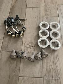 Set faretti orientabili LED GU10 220v