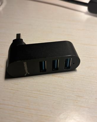 Hub USB-C Sabrent 3 Porte USB 3.0