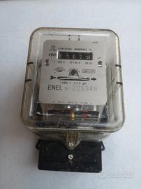 contatore elettrico Enel 1976 energia vintage 