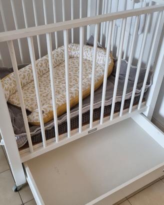 Box/lettino bambino moderno in legno con extra
