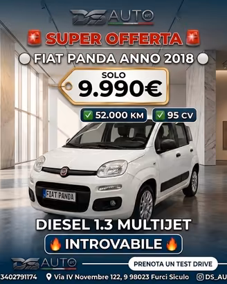 Fiat Panda 1.3 MJT 95 CV S&S Easy
