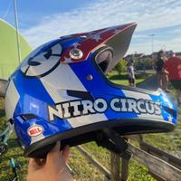 Casco integrale bici bmx/moto