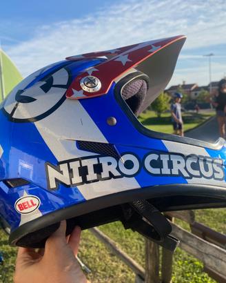 Casco integrale bici bmx/moto