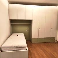 Armadio a ponte e letto camera ragazzi