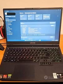 Lenovo legion 5 RTX 3070, RYZEN 7, RAM 16GB,1,34TB