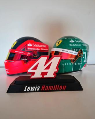 Lewis Hamilton #44 - Espositore con nome colorato