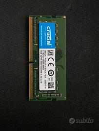 RAM Crucial 8gb DDR4-2666  SODIMM