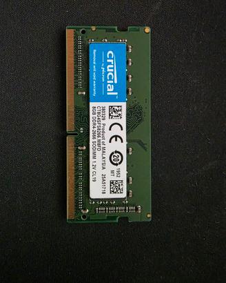 RAM Crucial 8gb DDR4-2666  SODIMM