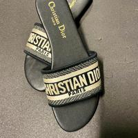 Ciabattine Dior Dway nere, n. 39, nuove