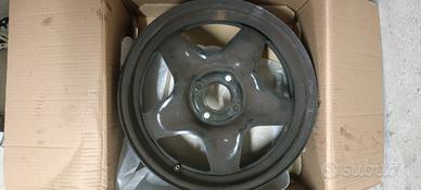 4 cerchi in ferro + coppe 16"