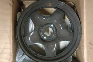 4 cerchi in ferro + coppe 16"