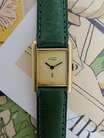 Cartier Tank Must misura lady quadrante giallo