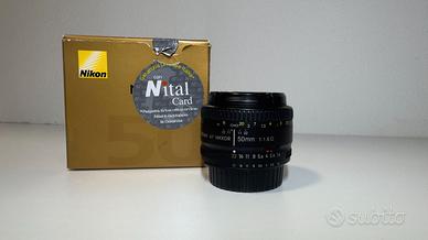 Nikon obiettivo nikkor af  50 mm f/1:1.8 D