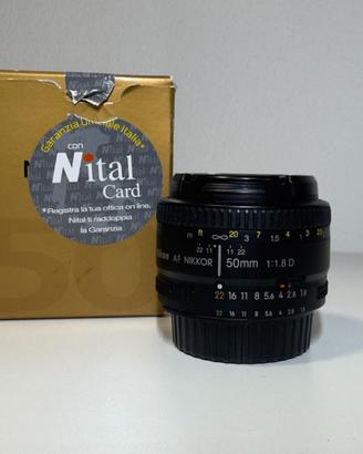 Nikon obiettivo nikkor af  50 mm f/1:1.8 D