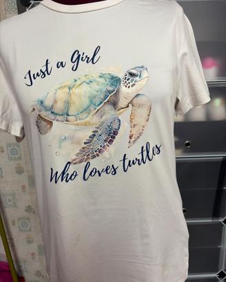Maglia a maniche corte con tartaruga