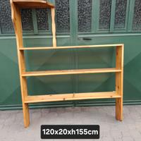 Libreria parete in pino