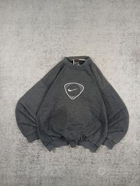 Felpa Nike Vintage Grigio Scuro Patch Center Logo