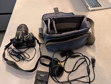 fotocamera digitale nikon d60+obiettivo+borsa