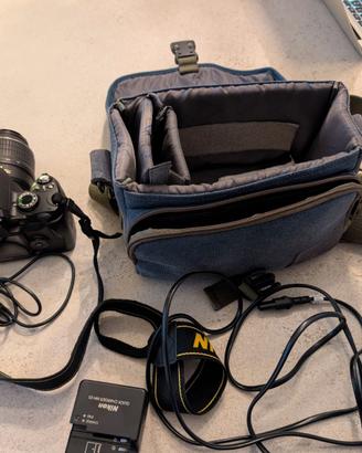 📷 Nikon D60 Reflex Digitale con obiettivo e borsa