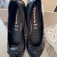 Ballerina tamaris nero 36 pelle