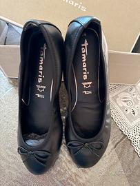 Ballerina tamaris nero 36 pelle