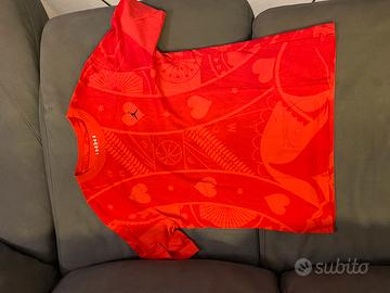 t-shirt jordan rossa