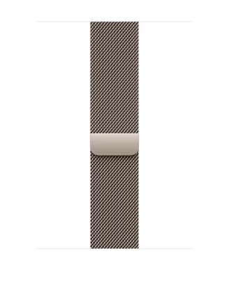 CINTURINO APPLE WATCH MAGLIA MILANESE NATURALE M\L