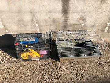 2 gabbie criceti/conigli