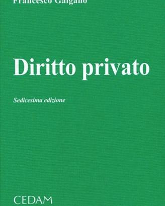 Diritto privato Galgano XVI ed. CEDAM rilegato