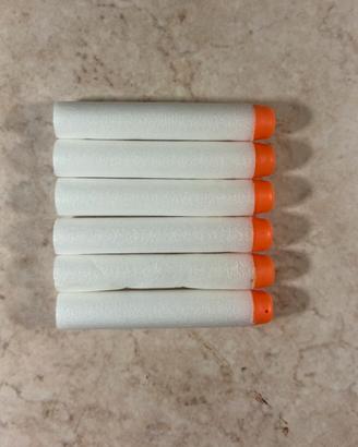 6 dardi Nerf bianchi