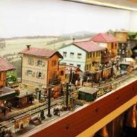 DIORAMA FERROVIARIO PAESE ANNI 50