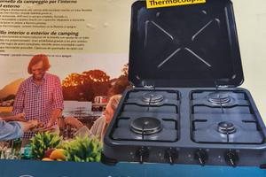 Piano cottura quattro fuochi da campeggio