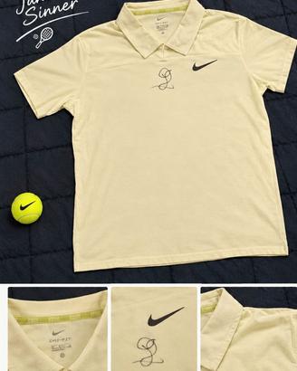 Polo nike autografatada jannik sinner