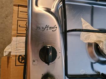 piano cottura a gas 4 fuochi acciaio inossidabile