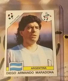 FIGURINA ITALIA 90 N° 128 DIEGO ARMANDO MARADONA