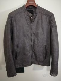 Giacca Pelle Grigia Gianni Lupo