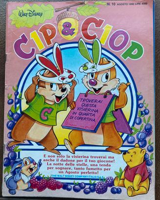 Fumetto comics mensile CIP & CIOP n.10 Agosto 1990