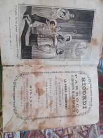 breviario si Orazioni prima comunione 1885