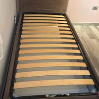 Letto Singolo Contenitore Marrone come nuovo