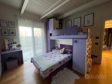 Cameretta da bambina lilla e viola