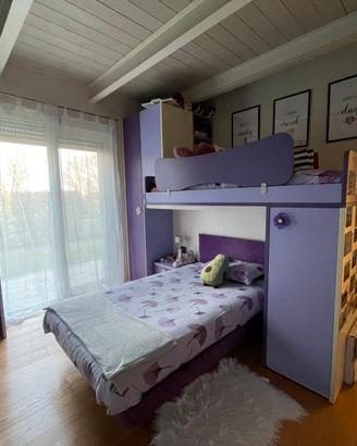 Cameretta da bambina lilla e viola