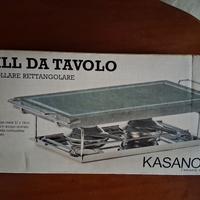 grill da tavolo in pietra ollare