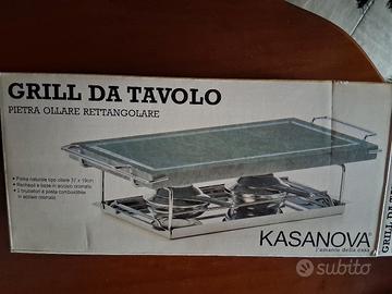 grill da tavolo in pietra ollare