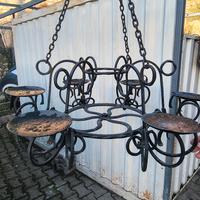 Candelabro in ferro battuto