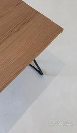 Scrivania Muji in ferro e rovere – design giappone