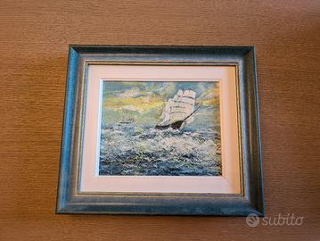 Quadro con veliero 