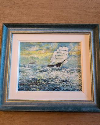 Quadro con veliero 