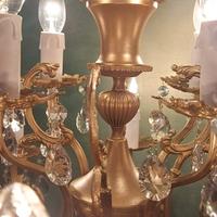 LAMPADARIO CON GOCCE DI CRISTALLO 
