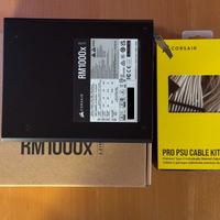 Corsair RM 1000x Shift + Pro Cable Kit Bianco
